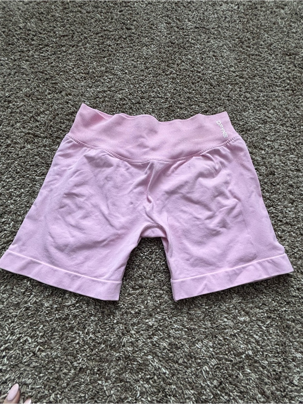 High-Rise Pink Athletic Bike Shorts